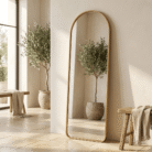 Large Modern Rectangle Mirror - gOLD (3)