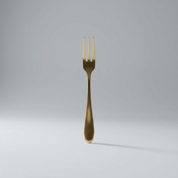 2 Piece Gold Fork Set - Modern & Elegant Cutlery | Mint LB